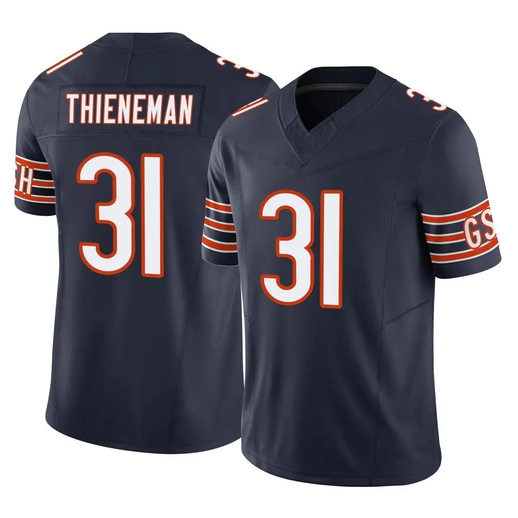 Blackjersey C.Bears #31 Dillon Thieneman Player Navy Vapor F.U.S.E. Limited Home Game Stitched Jerseys