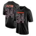 Blackjersey C.Bears #34 Walter Payton Player Carbon Black Fashion Game Stitched Jerseys