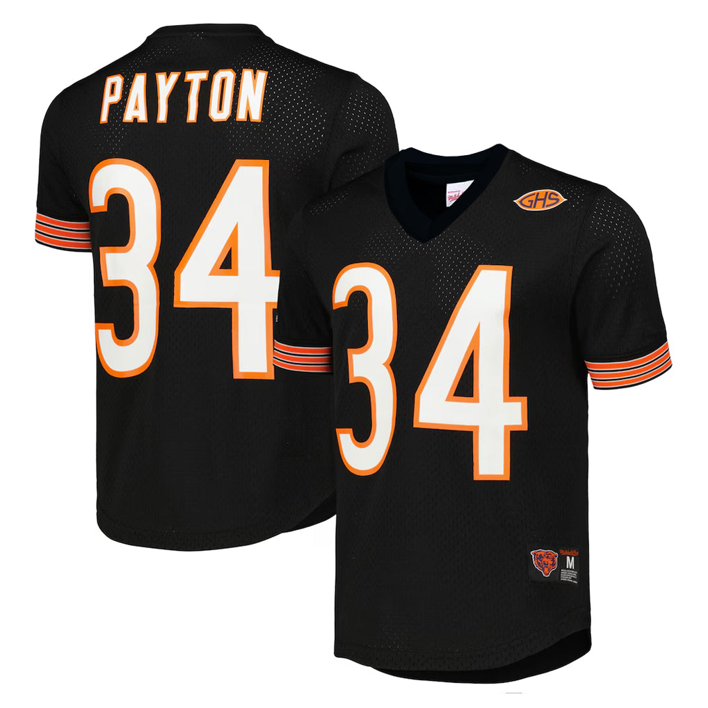 Blackjersey C.Bears #34 Walter Payton Player Navy 1985 Walter Payton Mitchell & Ness Throwback Retired Stitched Jerseys
