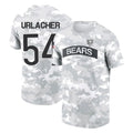Blackjersey C.Bears #54 Brian Urlacher Player Arctic Camo Salute to Service Performance T-Shirt Limited Stitched Jerseys