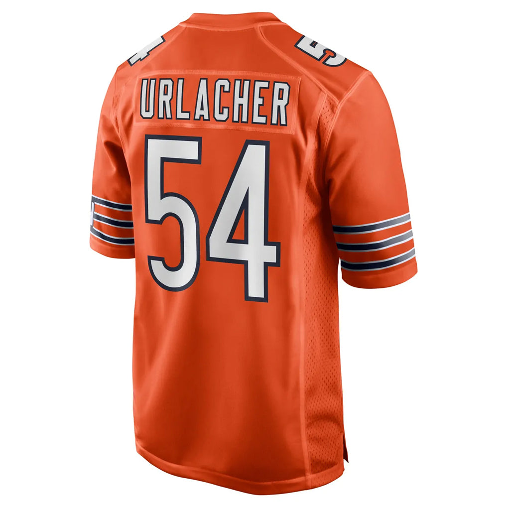 Blackjersey C.Bears #54 Brian Urlacher Player Orange Home Game Stitched Jerseys