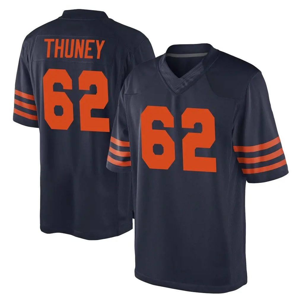 Blackjersey C.Bears #62 Joe Thuney Player Navy Blue Alternate Game Stitched Jerseys
