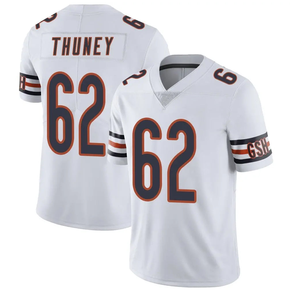 Blackjersey C.Bears #62 Joe Thuney Player White Vapor Untouchable Limited Home Game Stitched Jerseys