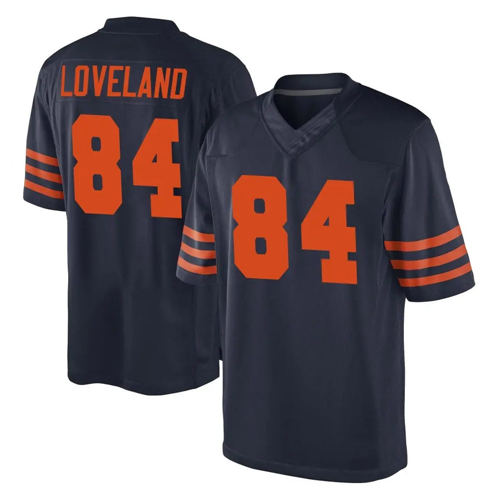 Blackjersey C.Bears #84 Colston Loveland Player Navy Blue Alternate Game Stitched Jerseys