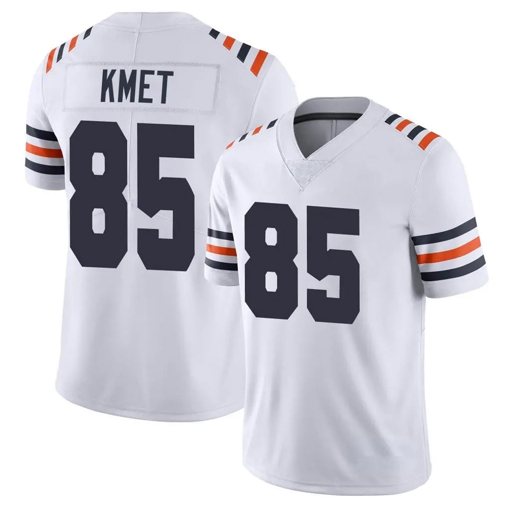 Blackjersey C.Bears #85 Cole Kmet Player White Classic Vapor Limited Home Game Stitched Jerseys