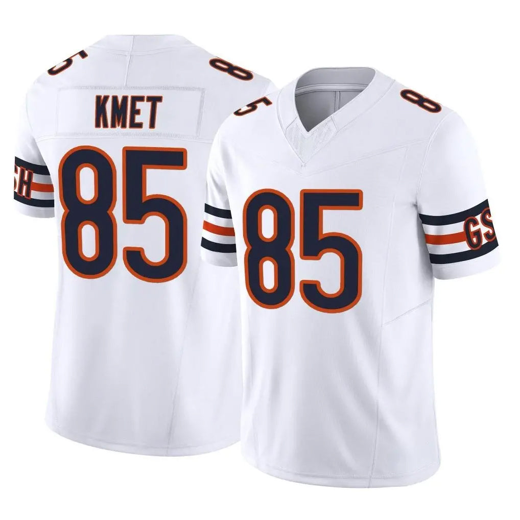 Blackjersey C.Bears #85 Cole Kmet Player White Vapor F.U.S.E. Limited Home Game Stitched Jerseys