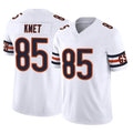 Blackjersey C.Bears #85 Cole Kmet Player White Vapor F.U.S.E. Limited Home Game Stitched Jerseys