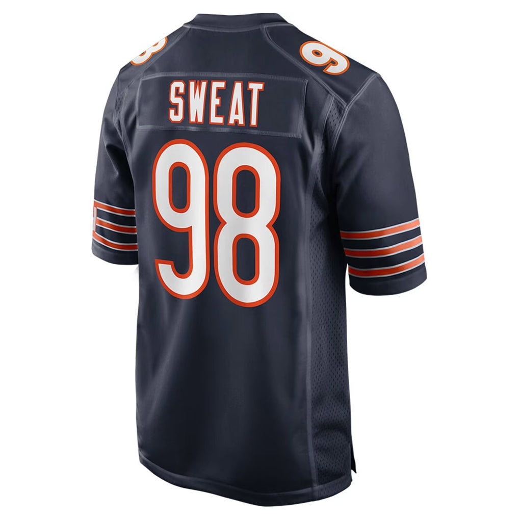 Blackjersey C.Bears #98 Montez Sweat Player Navy Home Game Stitched Jerseys