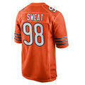 Blackjersey C.Bears #98 Montez Sweat Player Orange Home Game Stitched Jerseys