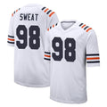 Blackjersey C.Bears #98 Montez Sweat Player White Classic Home Game Stitched Jerseys