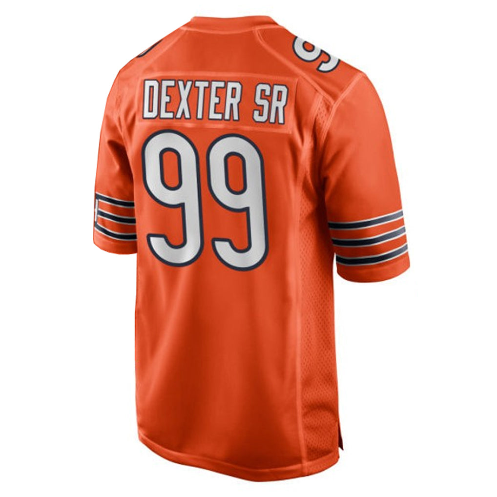 Blackjersey C.Bears #99 Gervon Dexter Sr. Player Orange Home Game Stitched Jerseys