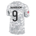 C.Bears #9 Jim McMahon Player Arctic Camo Blackjersey Salute to Service Limited Stitched Jerseys