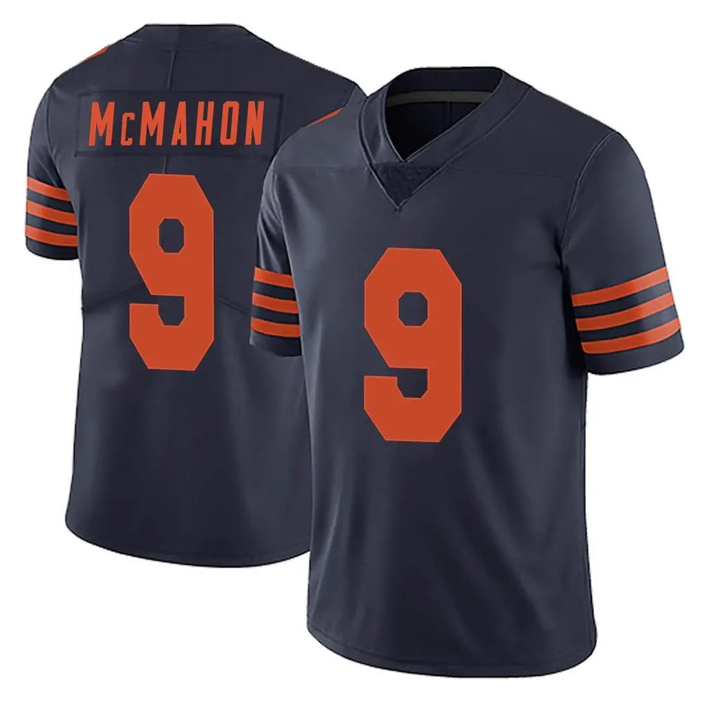 C.Bears #9 Jim McMahon Player Navy Blue Blackjersey Alternate Vapor Untouchable Limited Stitched Jerseys