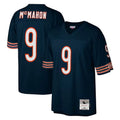 C.Bears #9 Jim McMahon Player Navy Blackjersey Mitchell & Ness Navy Legacy Replica Stitched Jerseys