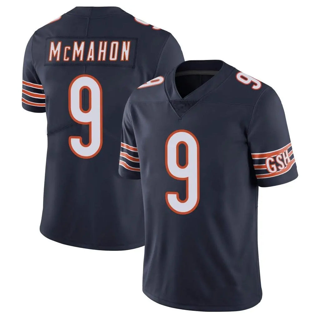 C.Bears #9 Jim McMahon Player Navy Blackjersey Vapor Untouchable Limited Home Game Stitched Jerseys