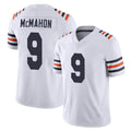 C.Bears #9 Jim McMahon Player White Blackjersey Classic Vapor Limited Home Game Stitched Jerseys