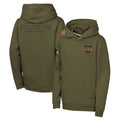 Blackjersey C.Bengals Olive Salute to Service Pullover Hoodies Limited Blank Player Stitched Jerseys