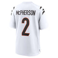 Blackjersey C.Bengals #2 Evan McPherson Player White Home Game Stitched Jerseys