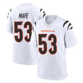 Blackjersey C.Bengals #53 Boye Mafe Player White Home Game Stitched Jerseys