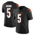 Blackjersey C.Bengals #5 Tee Higgins Player Black Vapor Untouchable Limited Home Game Stitched Jerseys