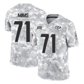 Blackjersey C.Bengals #71 Amarius Mims Player Arctic Camo Salute to Service Limited Stitched Jerseys