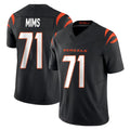 Blackjersey C.Bengals #71 Amarius Mims Player Black Vapor F.U.S.E. Limited Home Game Stitched Jerseys
