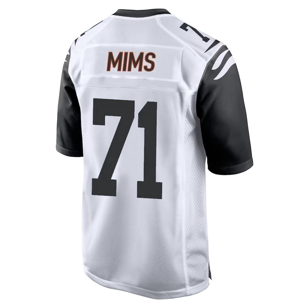 Blackjersey C.Bengals #71 Amarius Mims Player White Alternate Home Game Stitched Jerseys