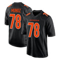 Blackjersey C.Bengals #78 Anthony Munoz Player Black Fashion Game Stitched Jerseys