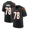 Blackjersey C.Bengals #78 Anthony Munoz Player Black Home Game Stitched Jerseys