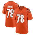 Blackjersey C.Bengals #78 Anthony Munoz Player Orange Home Game Stitched Jerseys