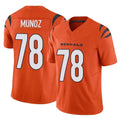 Blackjersey C.Bengals #78 Anthony Munoz Player Orange Vapor F.U.S.E. Limited Home Game Stitched Jerseys