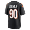 Blackjersey C.Bengals #90 Kris Jenkins Jr Player Black Home Game Stitched Jerseys