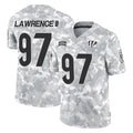 Blackjersey C.Bengals #97 Dexter Lawrence II Player Arctic Camo Salute to Service Limited Stitched Jerseys