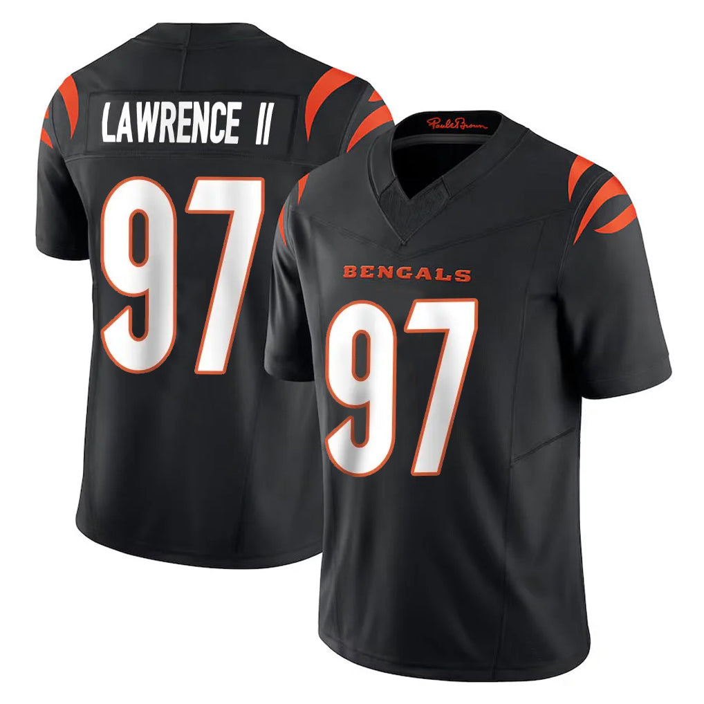 Blackjersey C.Bengals #97 Dexter Lawrence II Player Black Vapor Untouchable Limited Home Game Stitched Jerseys
