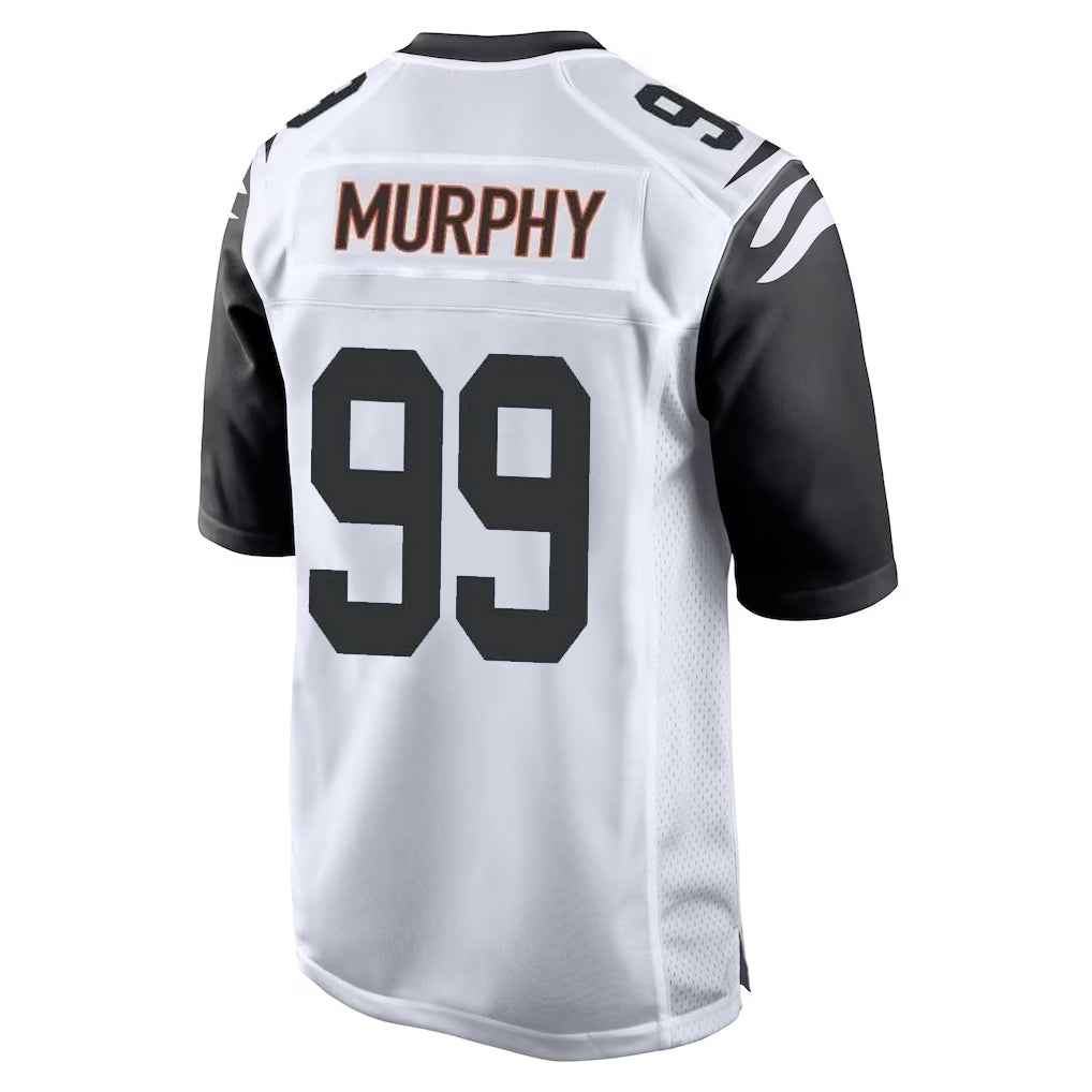 Blackjersey C.Bengals #99 Myles Murphy Player White Alternate Home Game Stitched Jerseys