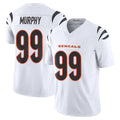 Blackjersey C.Bengals #99 Myles Murphy Player White Vapor F.U.S.E. Limited Home Game Stitched Jerseys