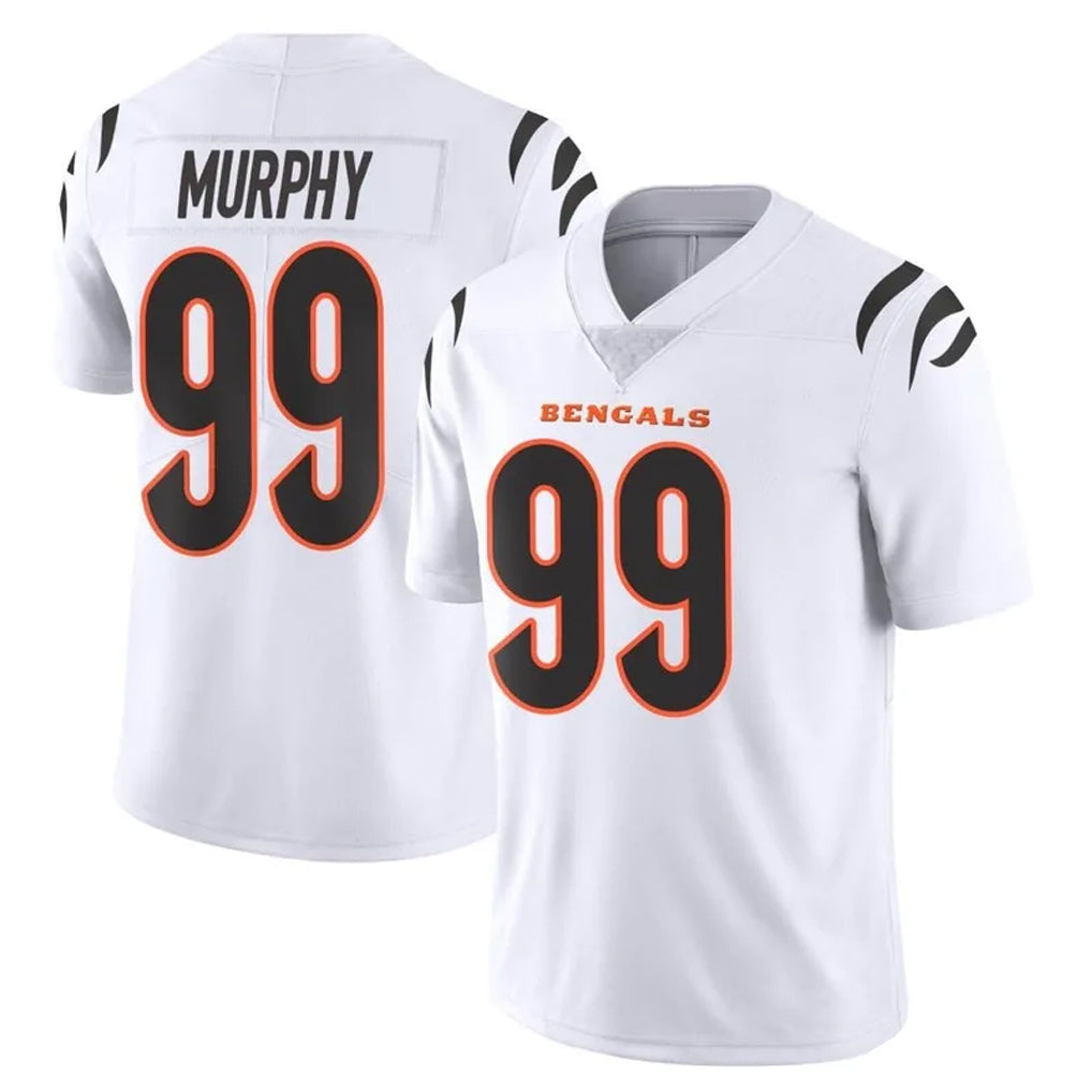 Blackjersey C.Bengals #99 Myles Murphy Player White Vapor Untouchable Limited Home Game Stitched Jerseys