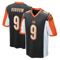 Blackjersey C.Bengals #9 Joe Burrow Player Black Alternate Home Game Stitched Jerseys
