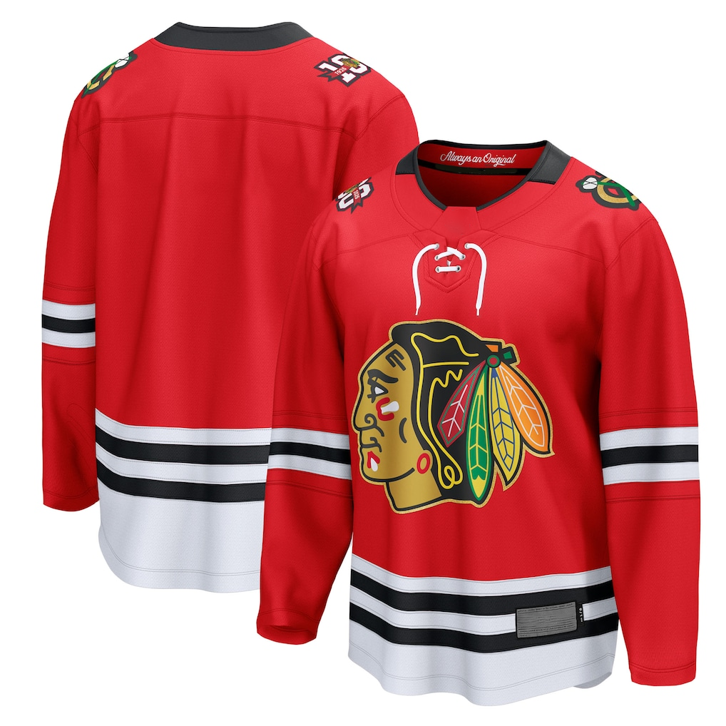 Blackjersey C.Blackhawks Red Centennial Breakaway Jerseys