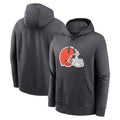 Blackjersey C.Browns Gray Primetime Logo Hoodie Blank Player Limited Stitched Jerseys