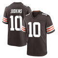 Blackjersey C.Browns #10 Quinshon Judkins Player Brown Home Game Stitched Jerseys