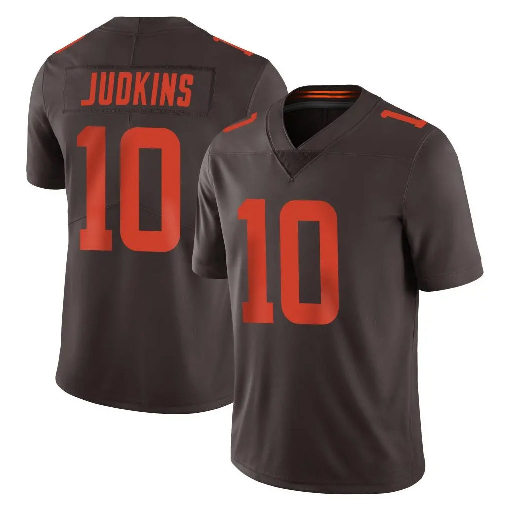Blackjersey C.Browns #10 Quinshon Judkins Player Browns Color Rush Limited Home Game Stitched Jerseys