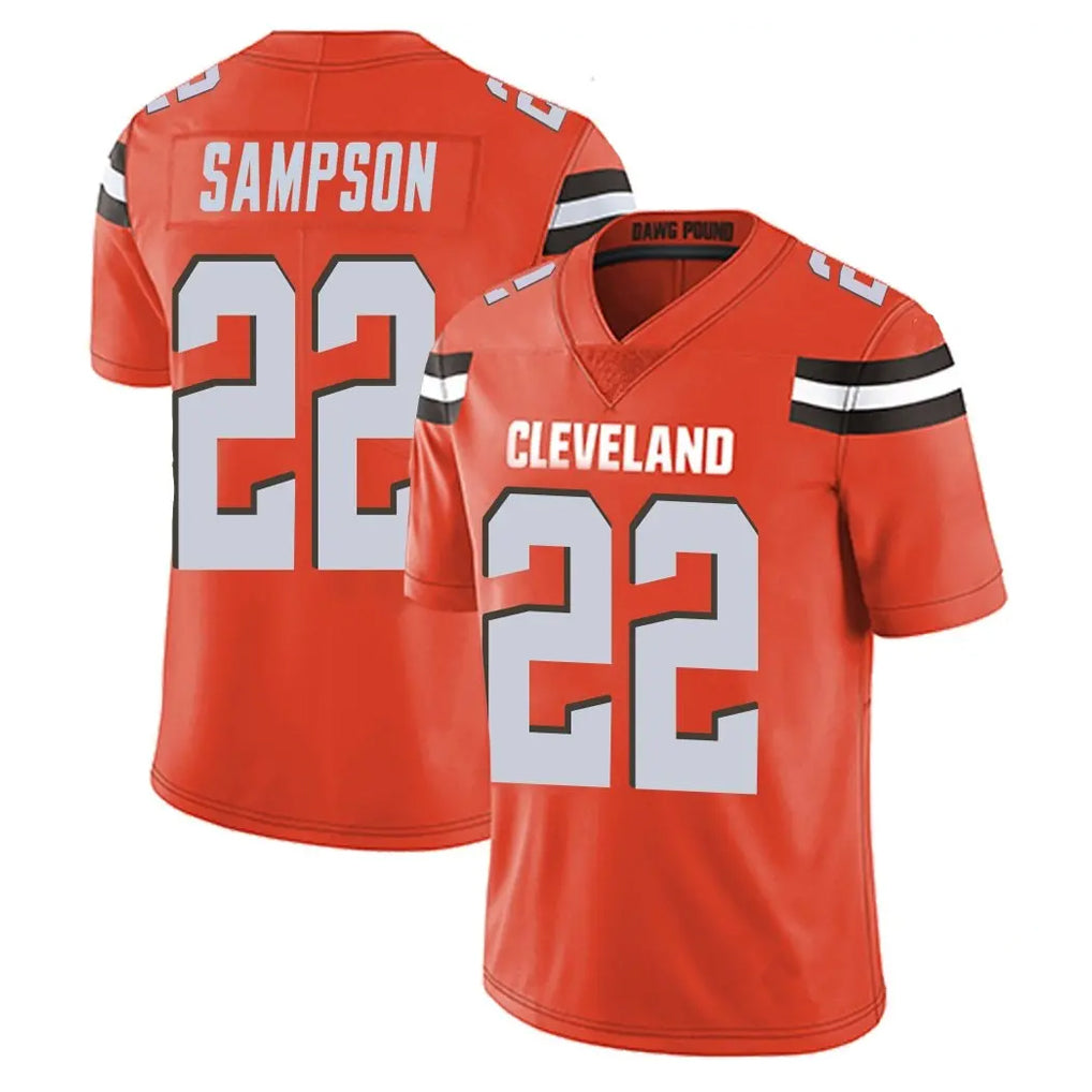 Blackjersey C.Browns #22 Dylan Sampson Player Orange Alternate Vapor Untouchable Limited Home Game Stitched Jerseys