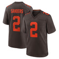 Blackjersey C.Browns #2 Shedeur Sanders Player Brown Alternate Home Game Stitched Jerseys