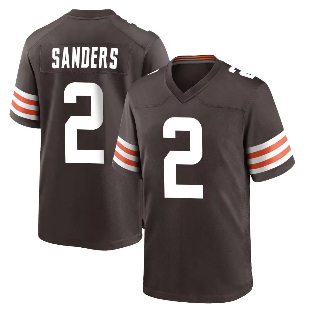Blackjersey C.Browns #2 Shedeur Sanders Player Brown Home Game Stitched Jerseys