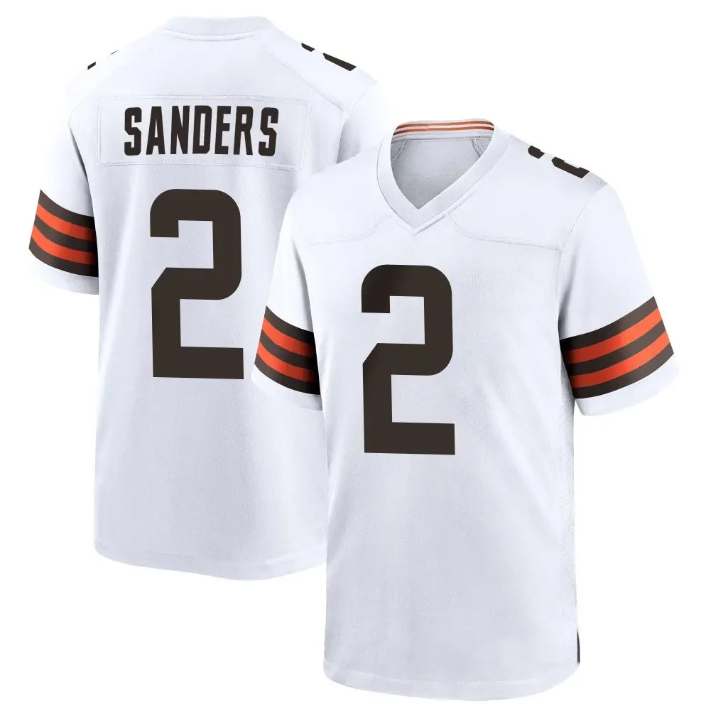 Blackjersey C.Browns #2 Shedeur Sanders Player White Home Game Stitched Jerseys