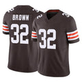 Blackjersey C.Browns #32 Jim Brown Player Brown Vapor F.U.S.E. Limited Home Game Stitched Jerseys