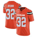 Blackjersey C.Browns #32 Jim Brown Player Orange Alternate Vapor Untouchable Limited Home Game Stitched Jerseys