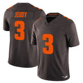 Blackjersey C.Browns #3 Jerry Jeudy Player Brown Limited Vapor F.U.S.E. Alternate Game Stitched Jerseys
