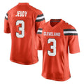 Blackjersey C.Browns #3 Jerry Jeudy Player Orange Home Game Stitched Jerseys